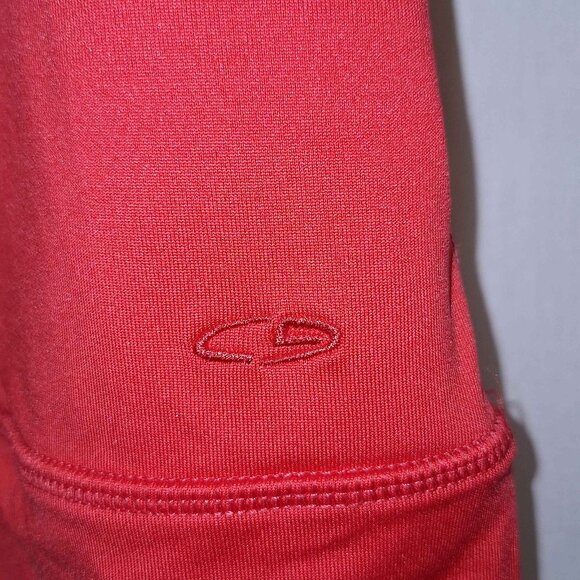 Champion Women’s Active Tank Top Small Red Semi-Fitted Built-In Bra Racerback - Picture 3 of 4
